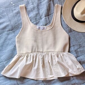 Sofie the label Sleeveless Peplum Tank Top